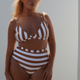 Leila Top Caramel Stripe