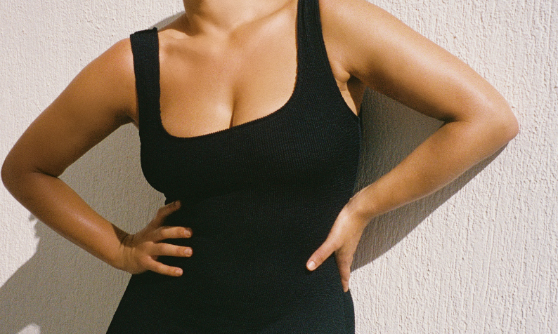 Bokumaia signature black and white swimwear collection featuring Jess Leahy – minimalist curves