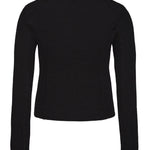Black cropped rash guard with long sleeves, inclusive sizing, fits AU 10 to 22