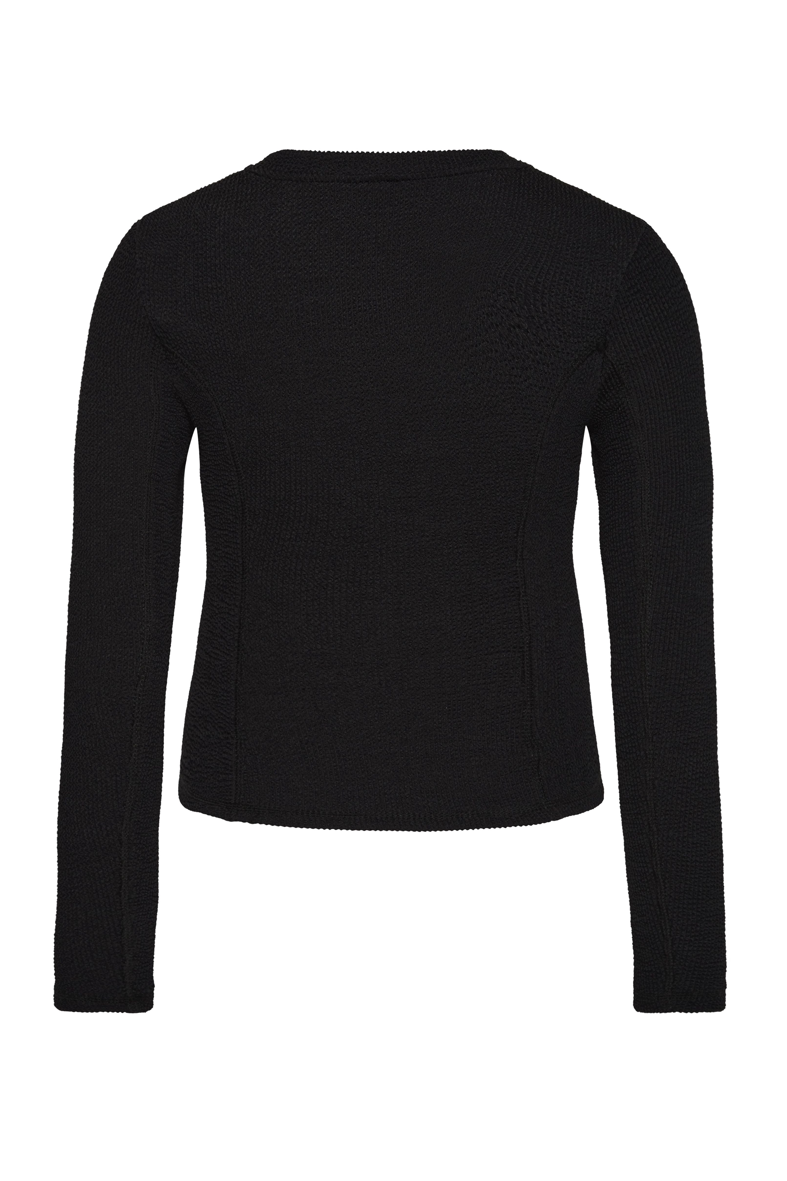 Black cropped rash guard with long sleeves, inclusive sizing, fits AU 10 to 22