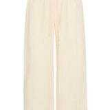 Bokumaia Echo Pant Ecru wide-leg linen pant with drawstring waist