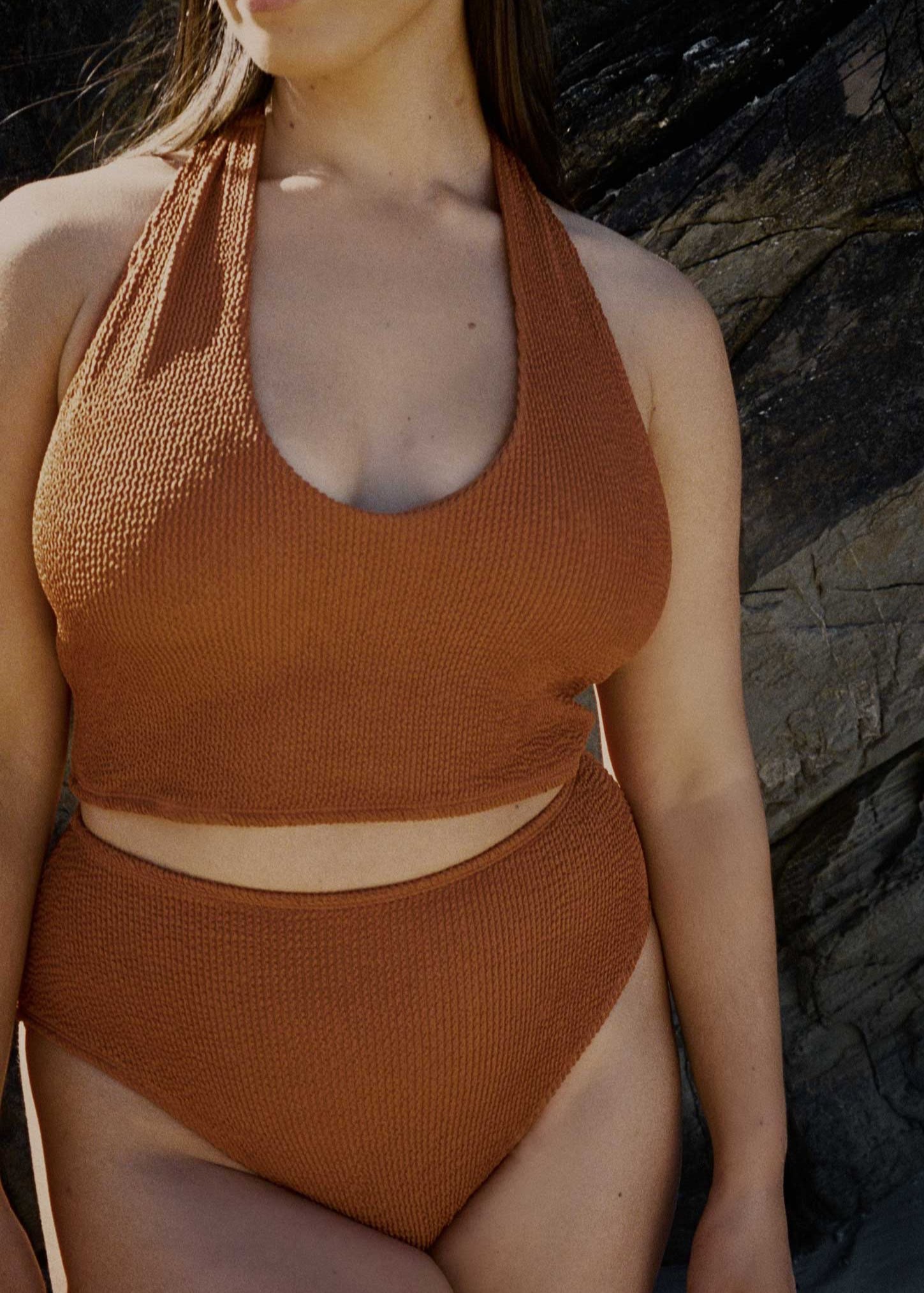 Bikini Top in Caramel - Bokumaia Australian Swimwear