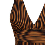 Gaia One Piece D-G Cup Mocha Stripe