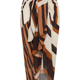 Sarong Mocha Stripe
