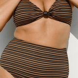 Delphine Top Mocha Stripe