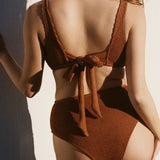 Zipora High Waisted Cheeky Bottom Caramel
